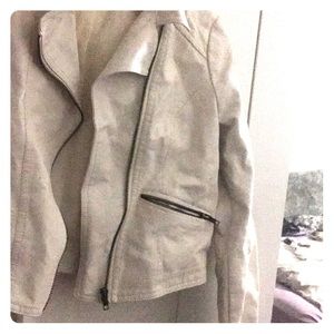 Forever 21, Faux White Leather Jacket